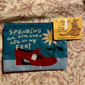 Blue Q SPENDING AN ARM AND A LEG ON MY FEET COIN PURSE